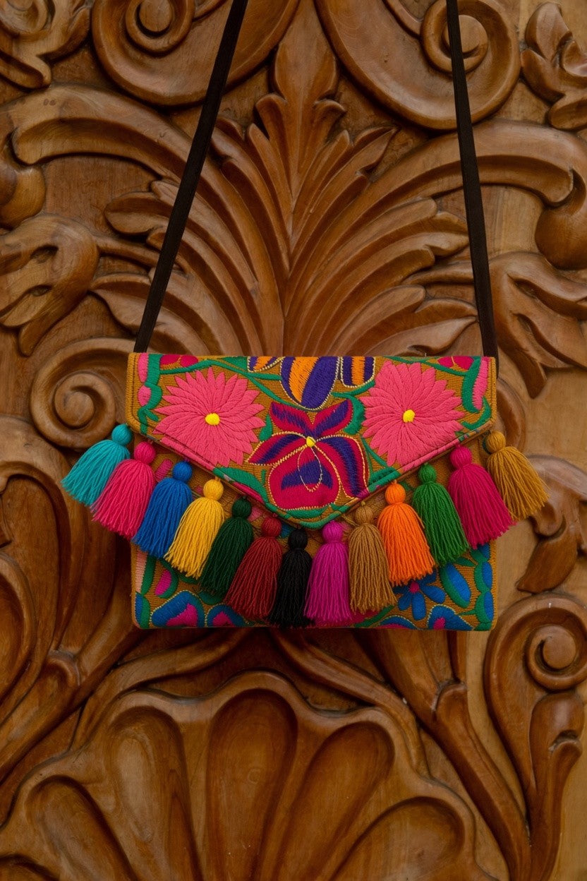 CHIAPAS ÚNICA | Hand-loomed cotton fabric bag / Each bag is a unique