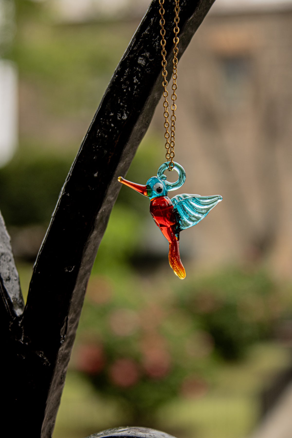GUARDIANES Handblown Glass Art Duo | 2 Pendants